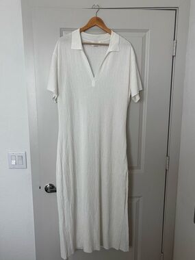 DISSH Alias White Polo Knit Midi Dress Size M